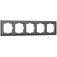 Рамка универсальная Werkel Stark 5-м. графит матовый картинка